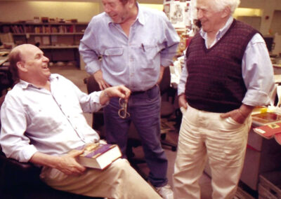 Bill with Daily News journalist luminaries Pete Hamill and Norman Mailer